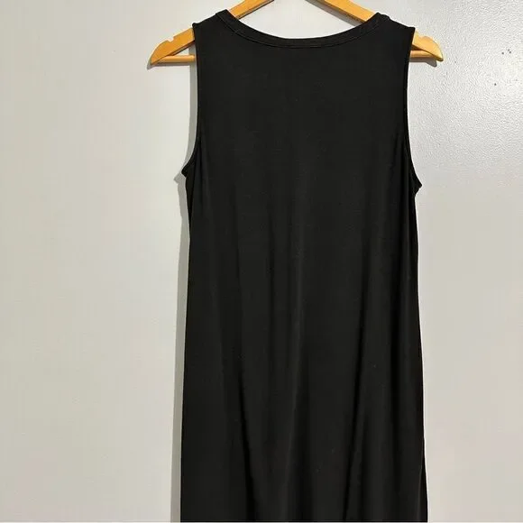 White House Black Market black laced up tank dress size M - Picture 4 of 7